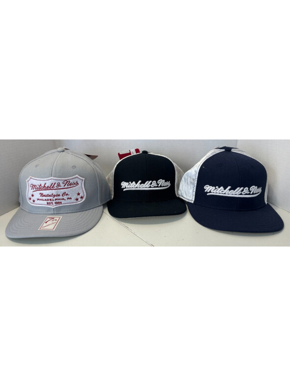 Lot of 3 MITCHELL & NESS Wool Caps NOS Profit Size 7 3/4